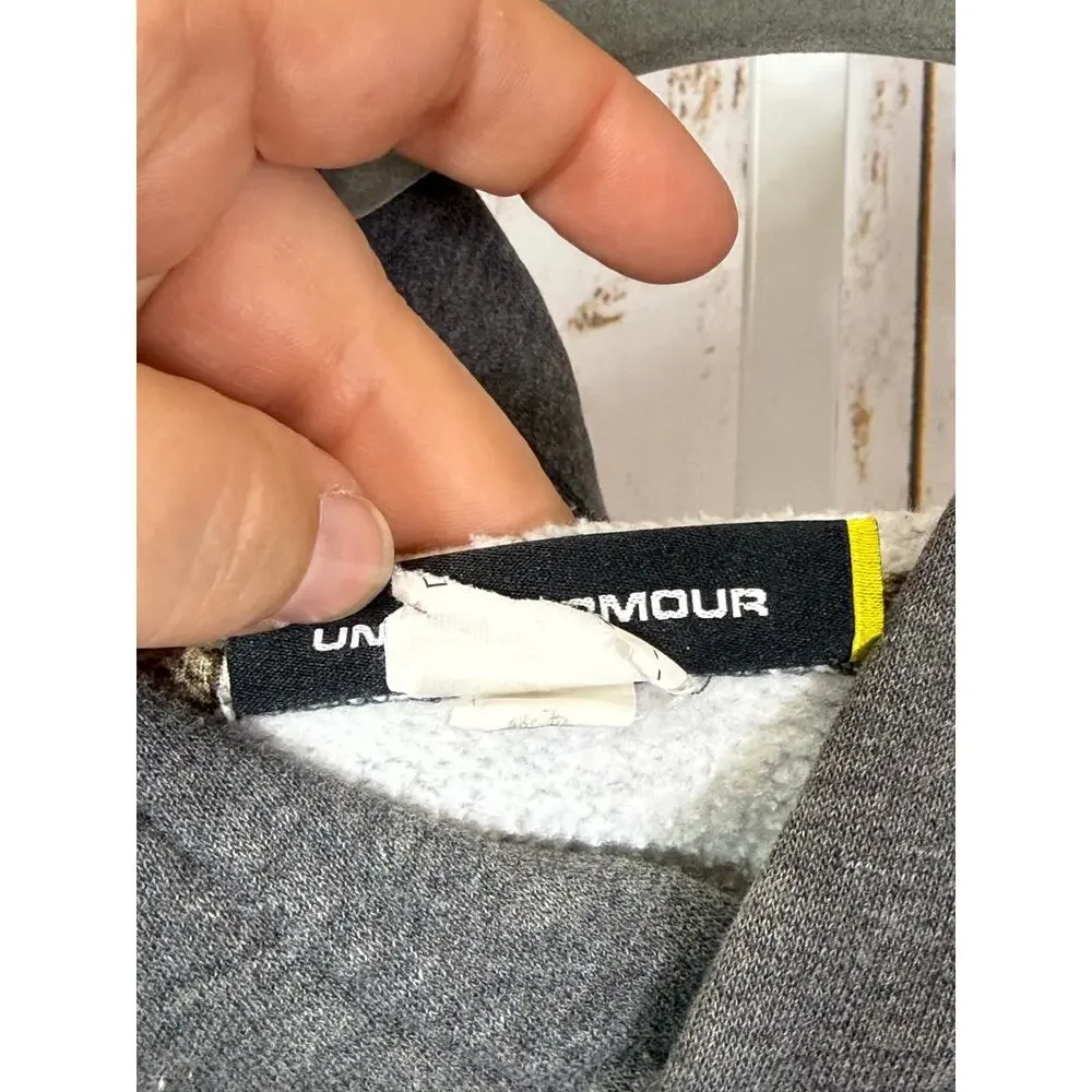 Under Armour, Grey Hoodie. Size Large. Good used condition!